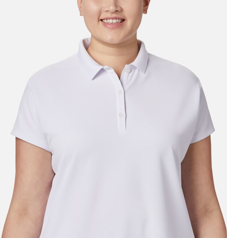 Tricouri Polo Columbia PFG Innisfree Scurte Sleeve Dama Albi | Plus Size YOMQ09Z78